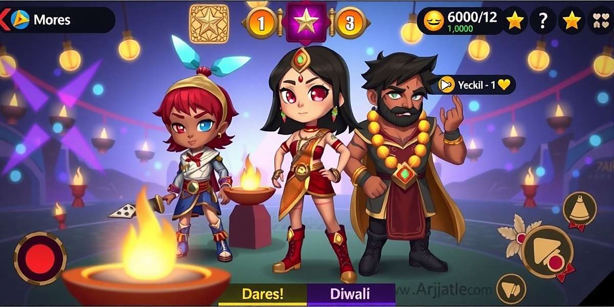 Star Anise Strikers Feud - Diwali celebration event Star Anise Strikers Feud Diwali event screenshot showing characters with festive lighting and traditional Indian decorations